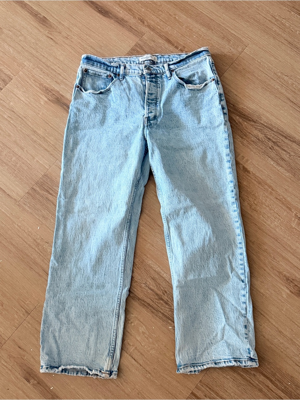 Abercrombie and Fitch low rise 90s baggy jeans size 12S